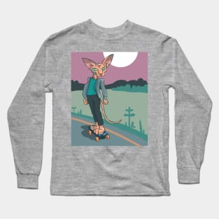 Cat moon Long Sleeve T-Shirt